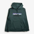 Patagonia P-6 Logo Uprisal Hoodie, Cascade Green, Detail Shot 1