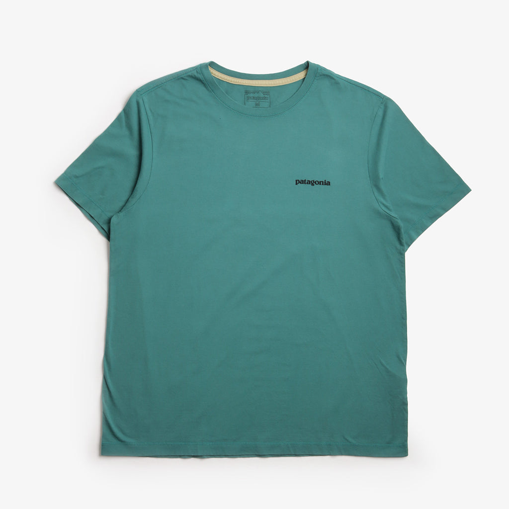 Patagonia P-6 Logo T-Shirt, Gem Green, Detail Shot 1