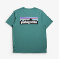 Patagonia P-6 Logo T-Shirt in Gem Green, back view