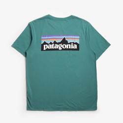 thumbnail Patagonia P-6 Logo T-Shirt, Gem Green, Detail Shot 2