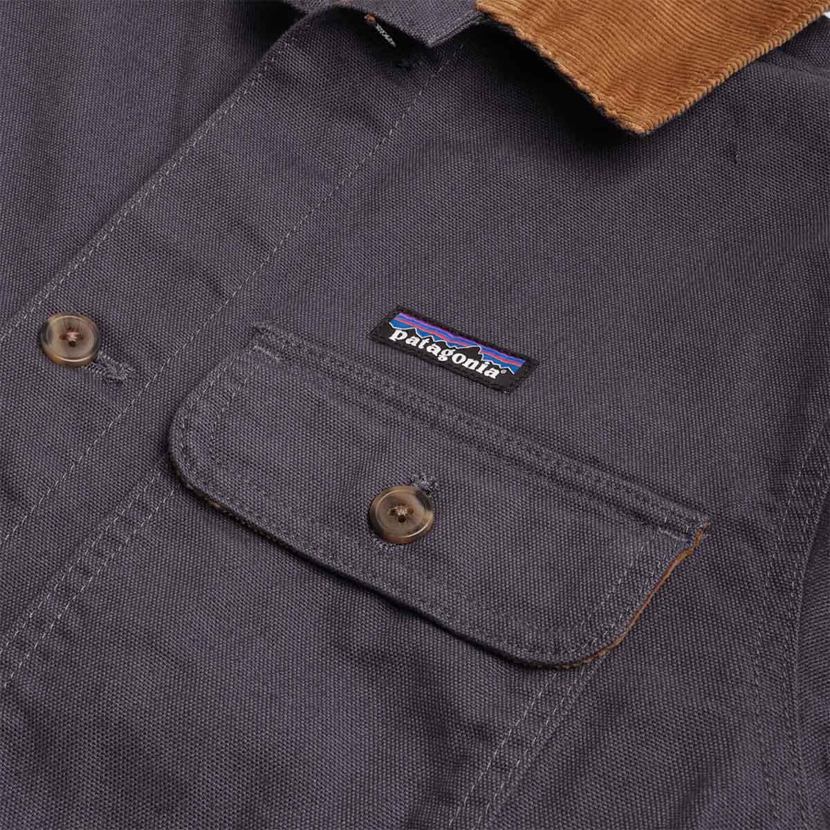 main Patagonia Point Reyes Canvas Jacket, Smolder Blue, Detail Shot 2