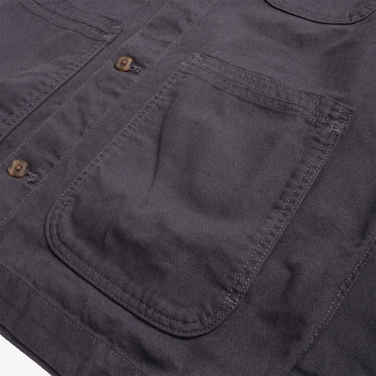 main Patagonia Point Reyes Canvas Jacket, Smolder Blue, Detail Shot 4