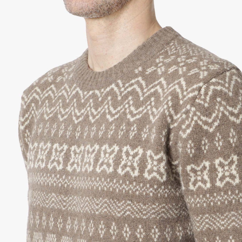 Patagonia Recycled Wool-Blend Sweater, Helmsman: Seabird Grey, Detail Shot 2