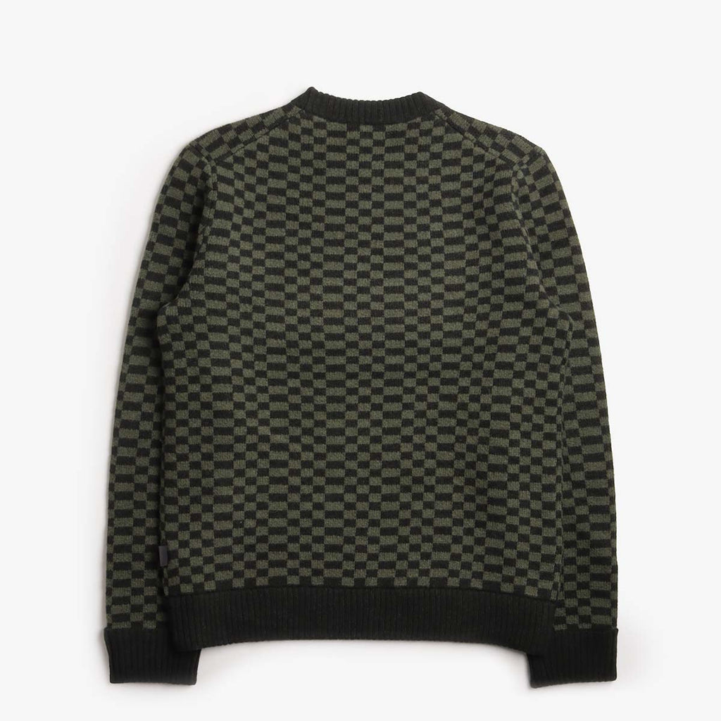 Patagonia Recycled Wool-Blend Sweater, Finned: Old Growth Green, Detail Shot 2