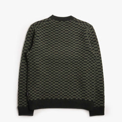 thumbnail Patagonia Recycled Wool-Blend Sweater, Finned: Old Growth Green, Detail Shot 2