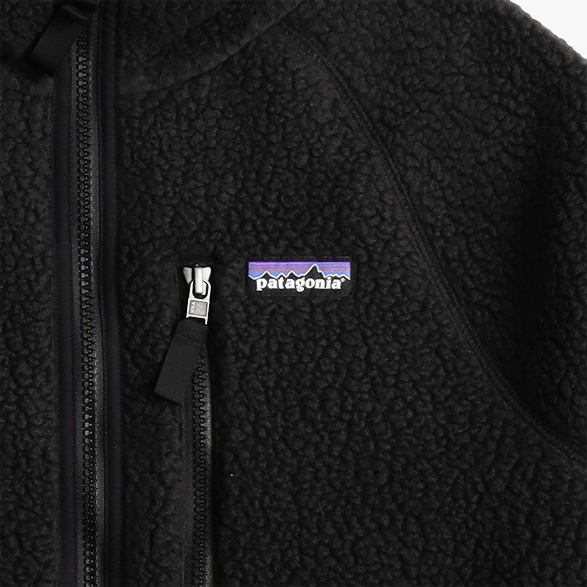 Patagonia Retro Pile Jacket, Black, Detail Shot 4