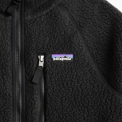 Patagonia Retro Pile Jacket, Black, Detail Shot 4
