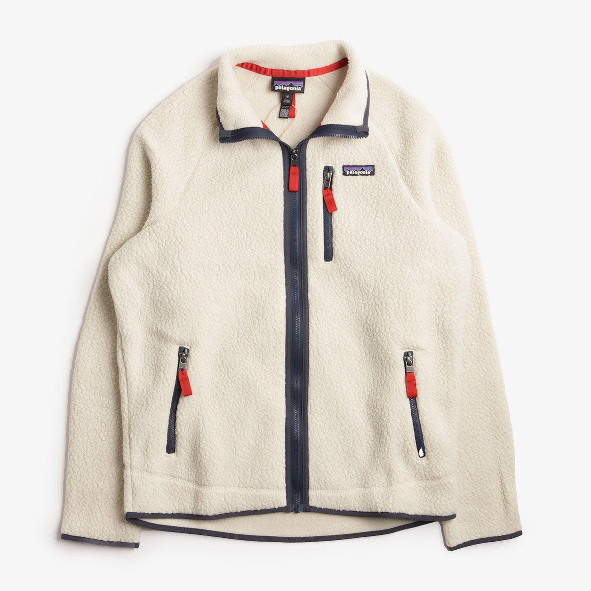 main Patagonia Retro Pile Jacket, Pelican W  Smolder Blue, Detail Shot 1