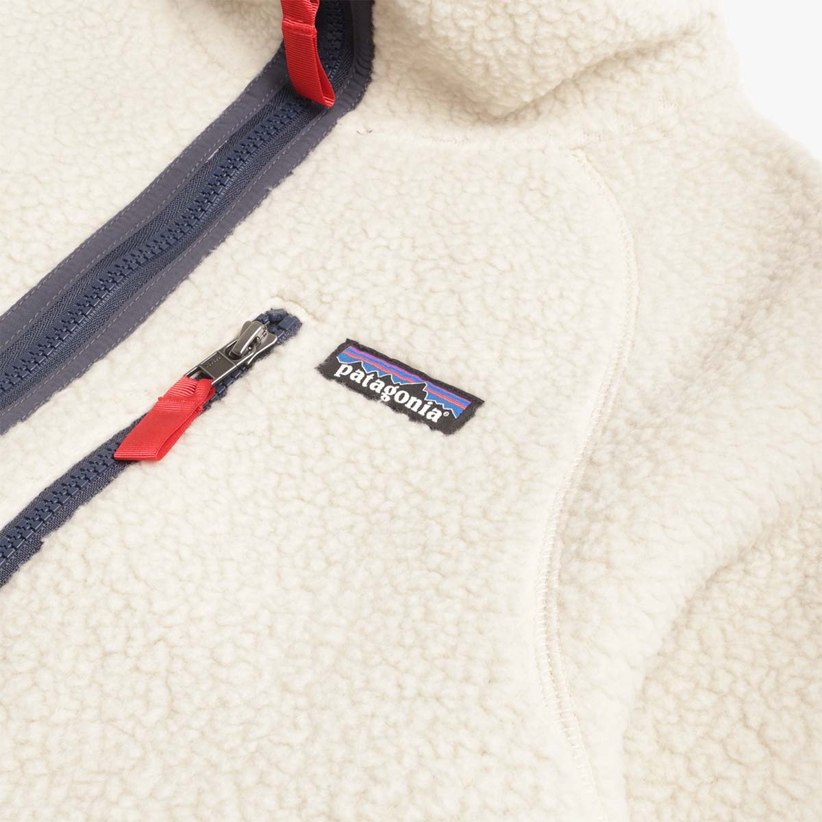 main Patagonia Retro Pile Jacket, Pelican W  Smolder Blue, Detail Shot 2