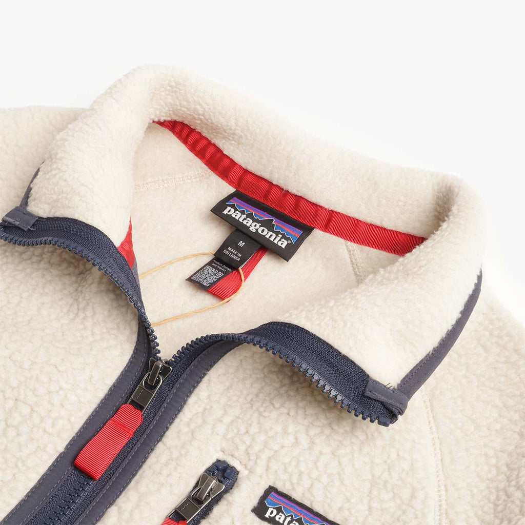 Patagonia Retro Pile Jacket, Pelican W  Smolder Blue, Detail Shot 4