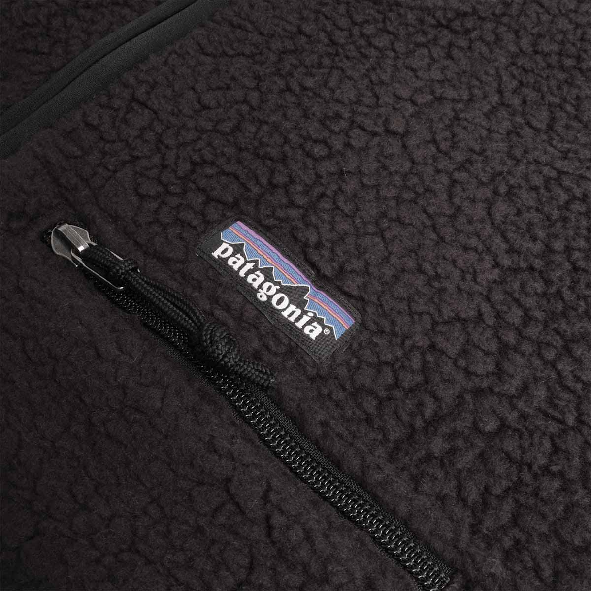 Chest zip pocket with Patagonia label, Retro Pile fleece