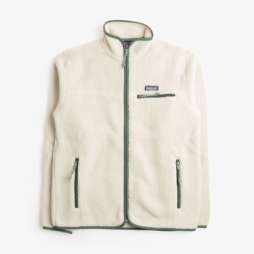 Patagonia Retro Pile Jacket in Cream, front view