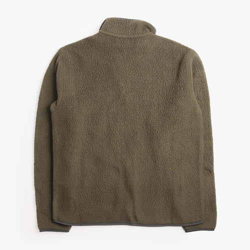 Patagonia Retro Pile Jacket in Green, back view