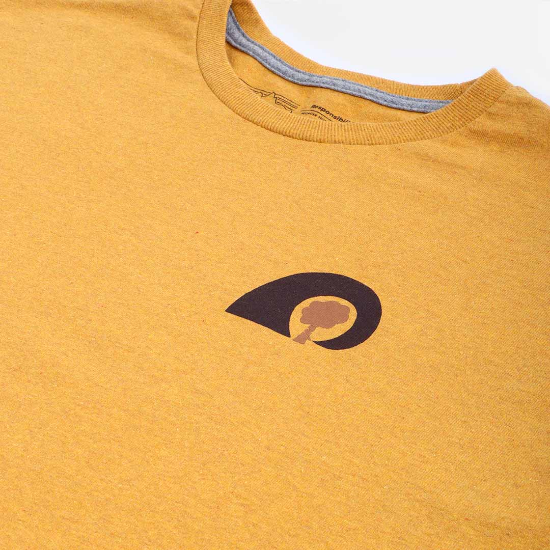 Patagonia Rubber Tree Mark Responsibili-Tee T-Shirt, Dried Mango, Detail Shot 3
