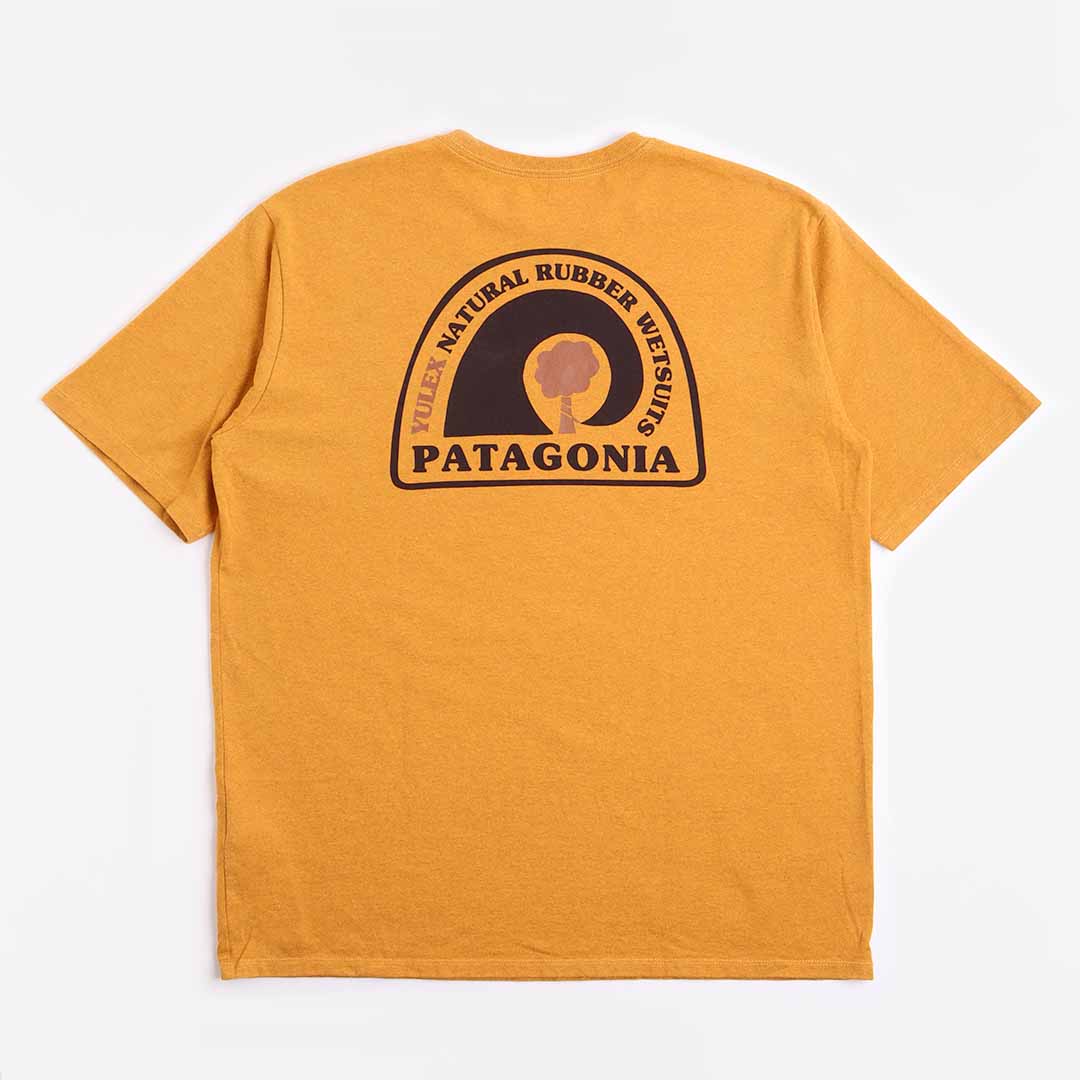 Patagonia Rubber Tree Mark Responsibili-Tee T-Shirt, Dried Mango, Detail Shot 1