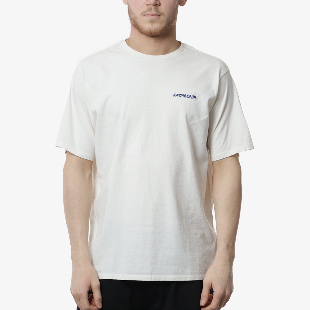 Patagonia Sunrise Rollers Responsibili-Tee T-Shirt, Birch White, Detail Shot 2