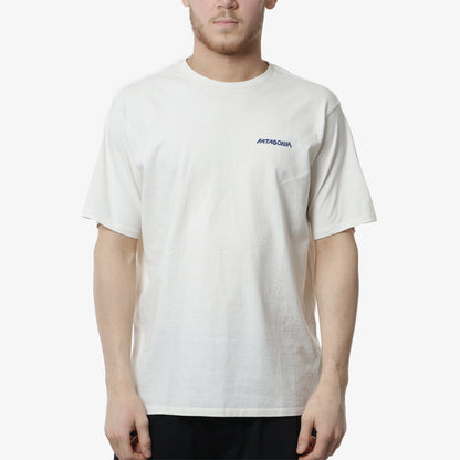 Patagonia Sunrise Rollers Responsibili-Tee T-Shirt, Birch White, Detail Shot 2