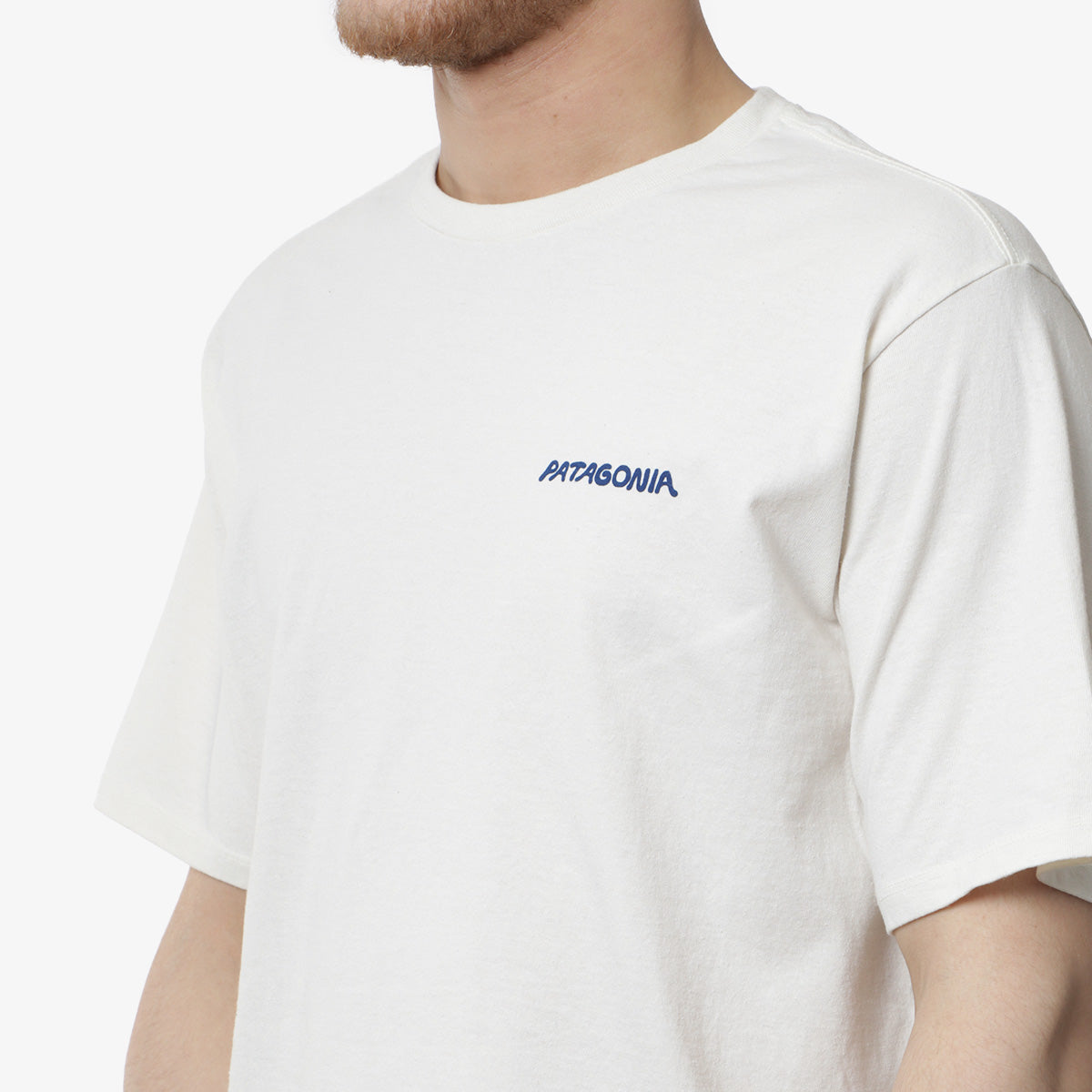 Patagonia Sunrise Rollers Responsibili-Tee T-Shirt, Birch White, Detail Shot 3