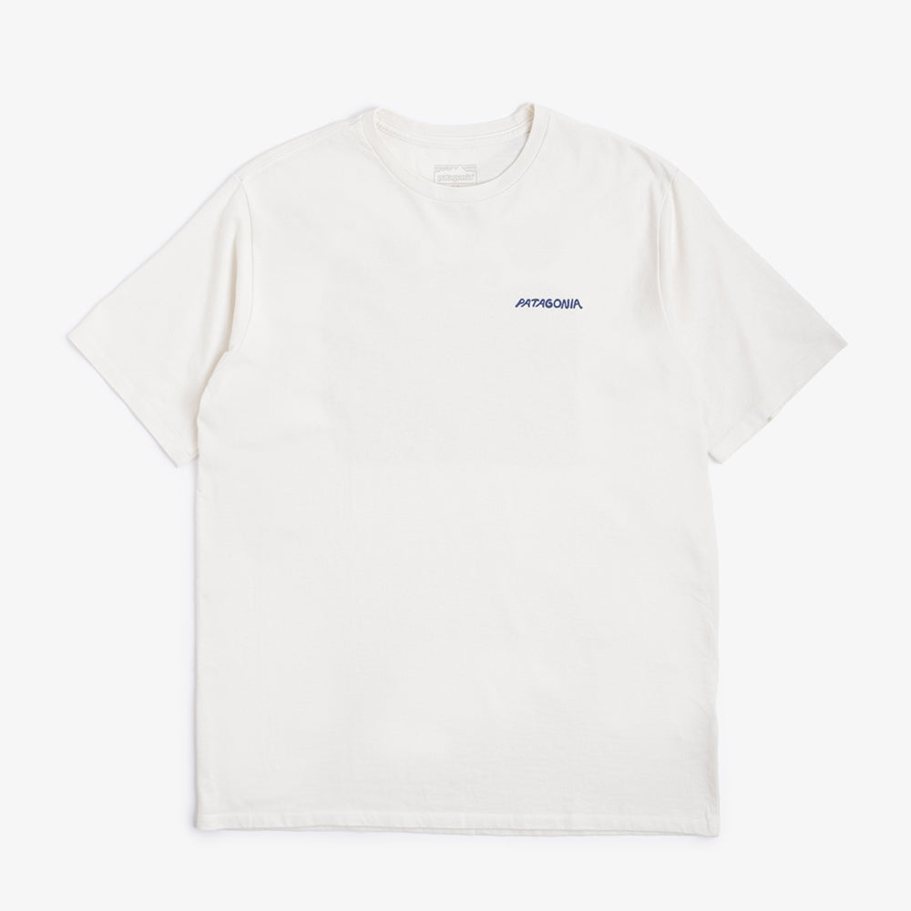 Patagonia Sunrise Rollers Responsibili-Tee T-Shirt, Birch White, Detail Shot 5