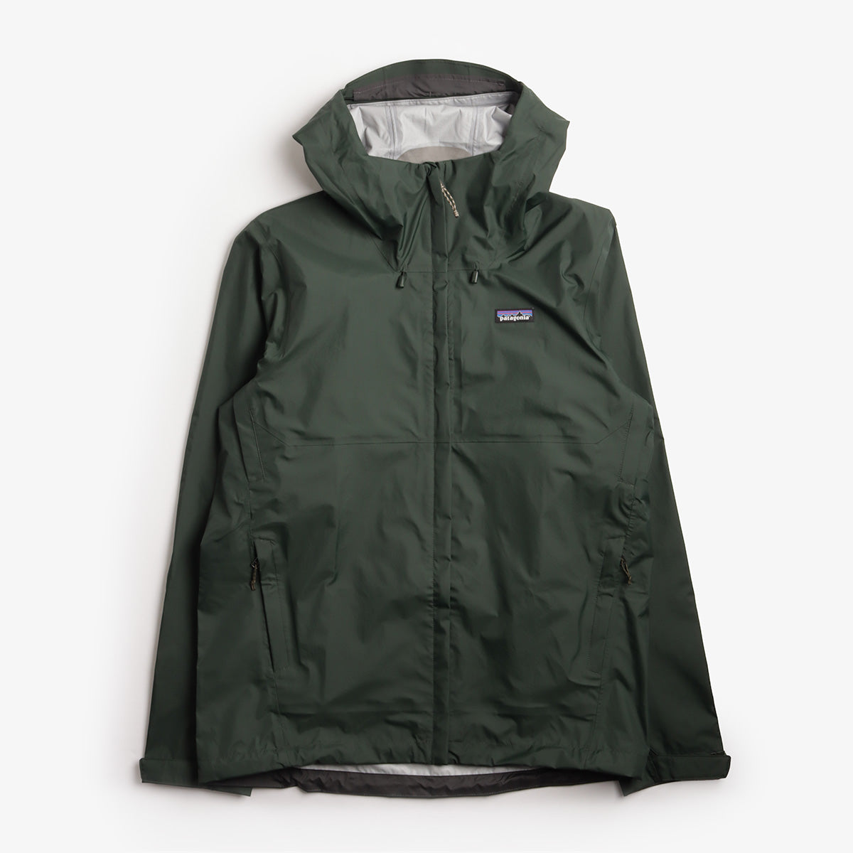 main Patagonia Torrentshell 3L Jacket, Old Growth Green, Detail Shot 1