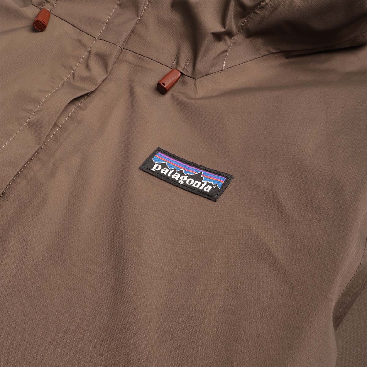 main Patagonia Torrentshell 3L Jacket, Marlow Brown, Detail Shot 2