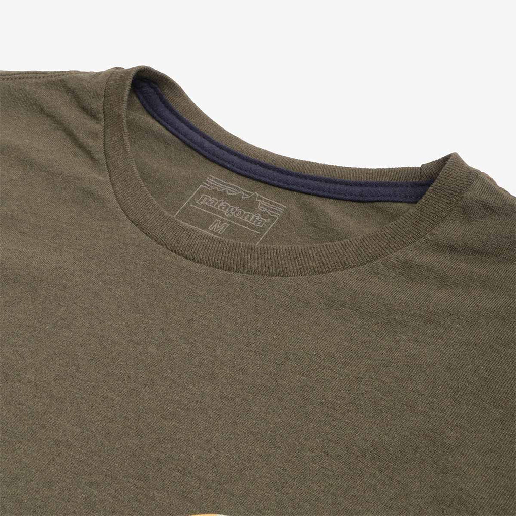 Patagonia Unity Fitz Responsibili-Tee T-Shirt, Basin Green, Detail Shot 4