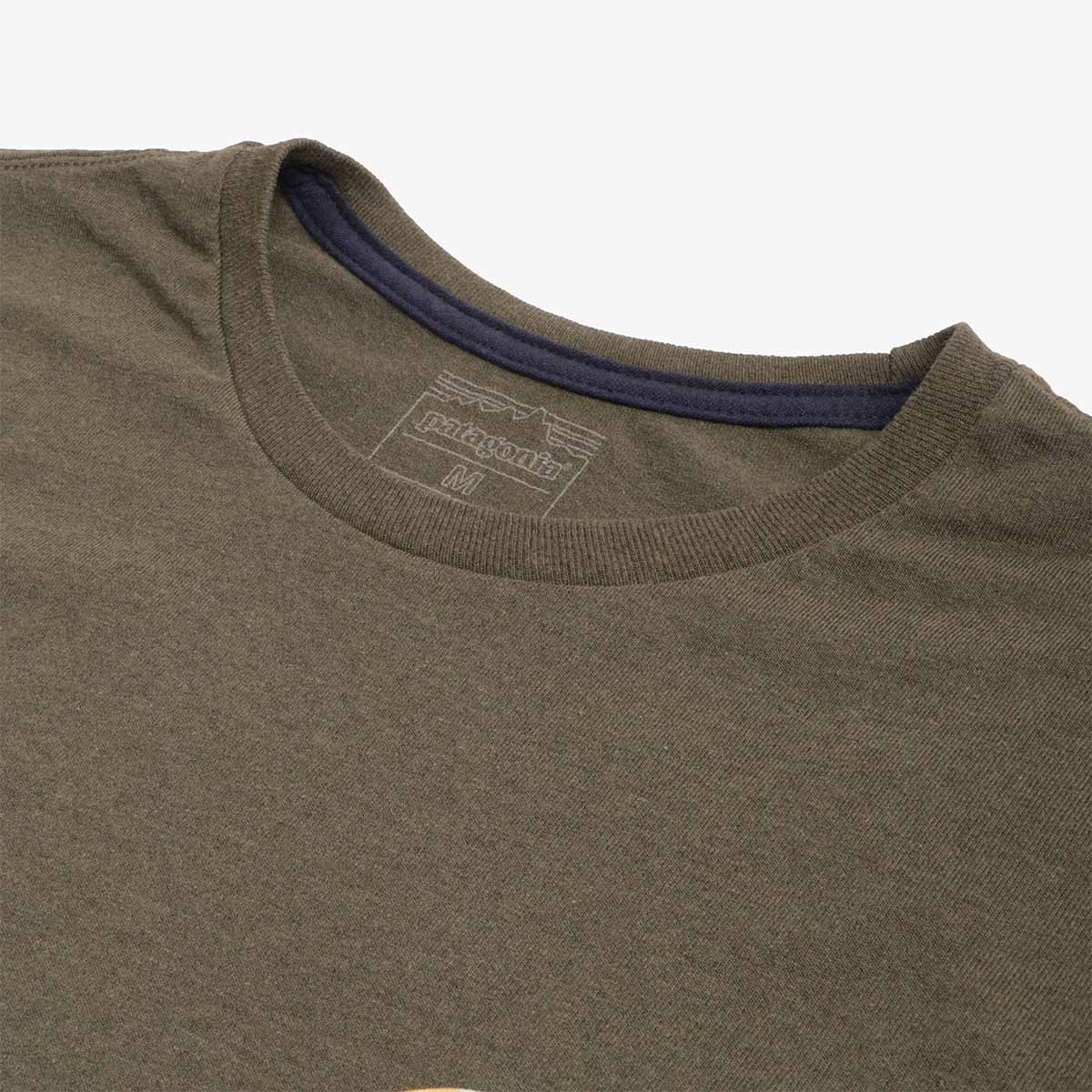 main Patagonia Unity Fitz Responsibili-Tee T-Shirt, Basin Green, Detail Shot 4