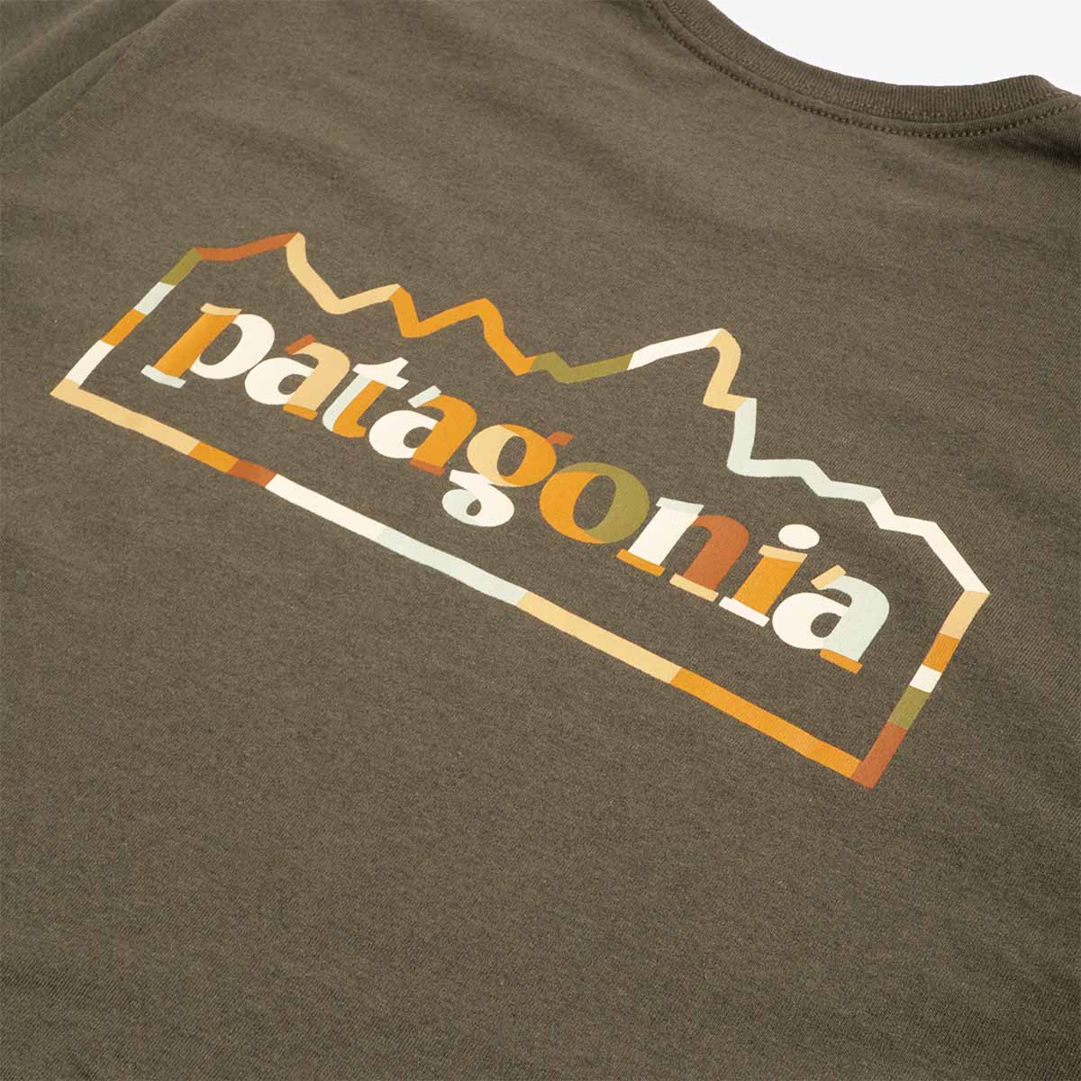 main Patagonia Unity Fitz Responsibili-Tee T-Shirt, Basin Green, Detail Shot 5