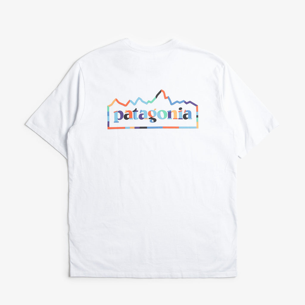 Patagonia Unity Fitz Responsibili-Tee T-Shirt, White, Detail Shot 1
