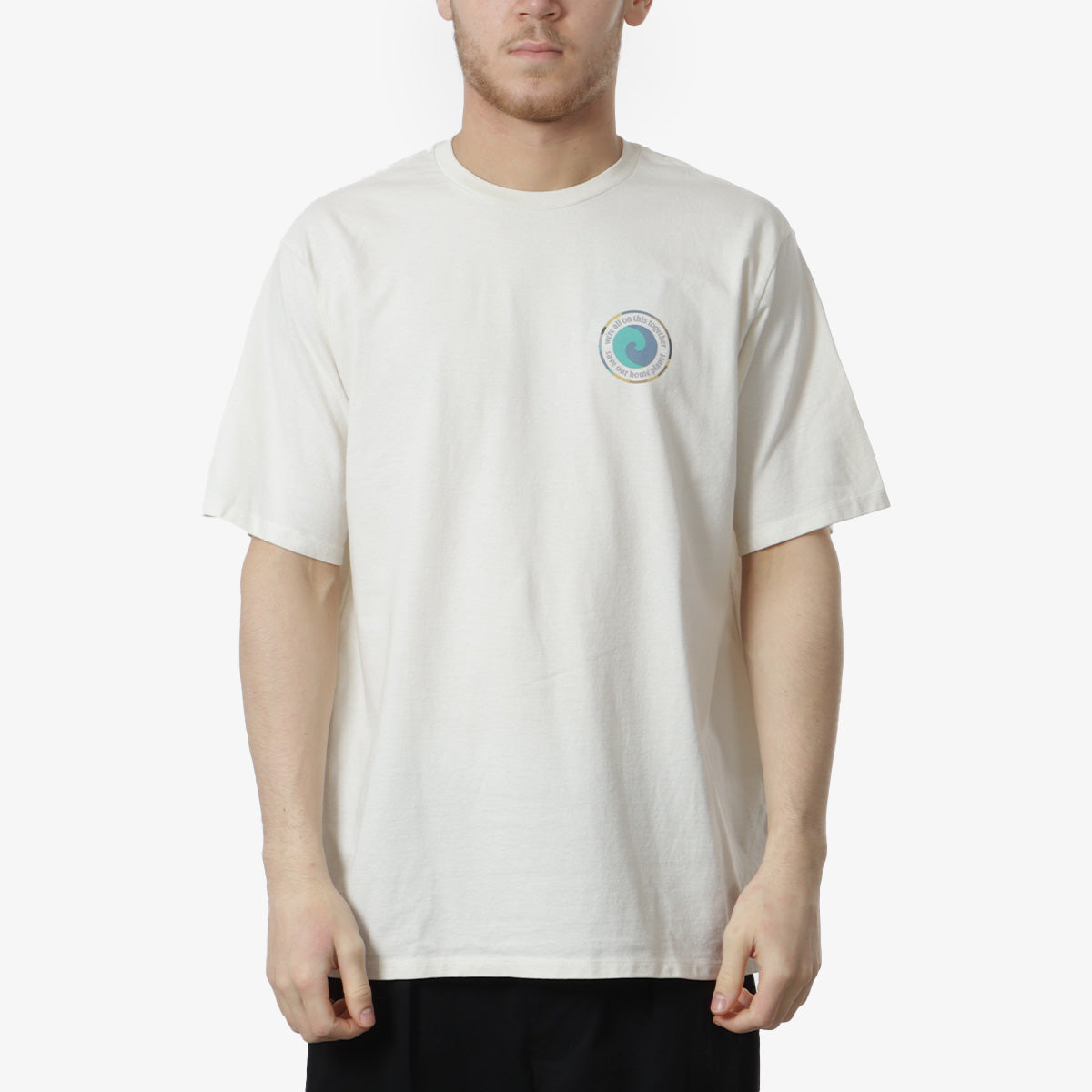 Patagonia Unity Fitz Responsibili-Tee T-Shirt, Birch White, Detail Shot 2