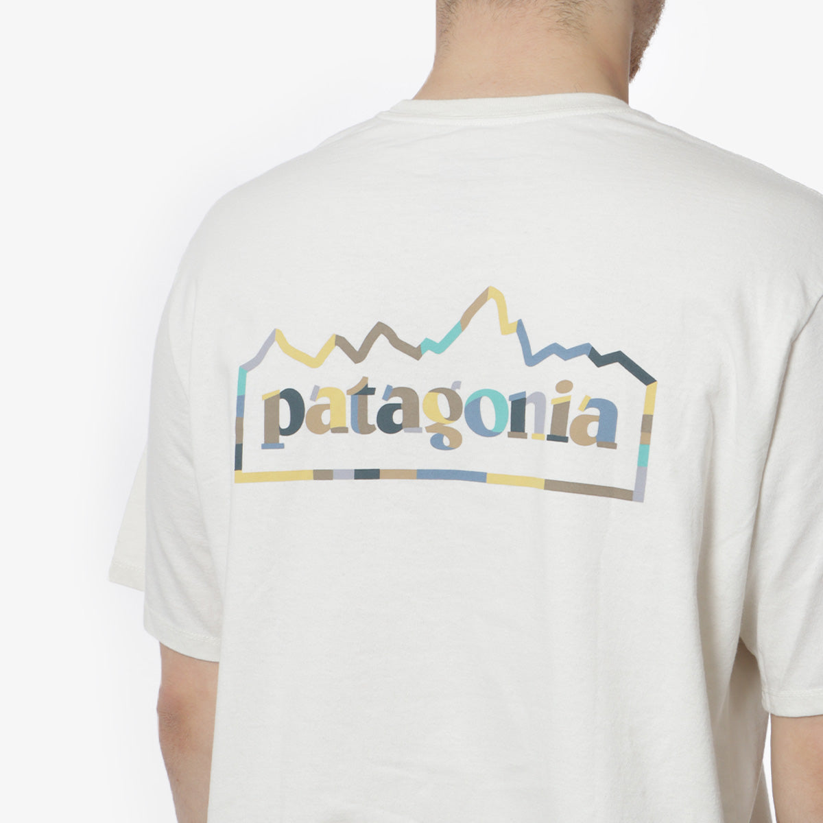 Patagonia Unity Fitz Responsibili-Tee T-Shirt, Birch White, Detail Shot 4