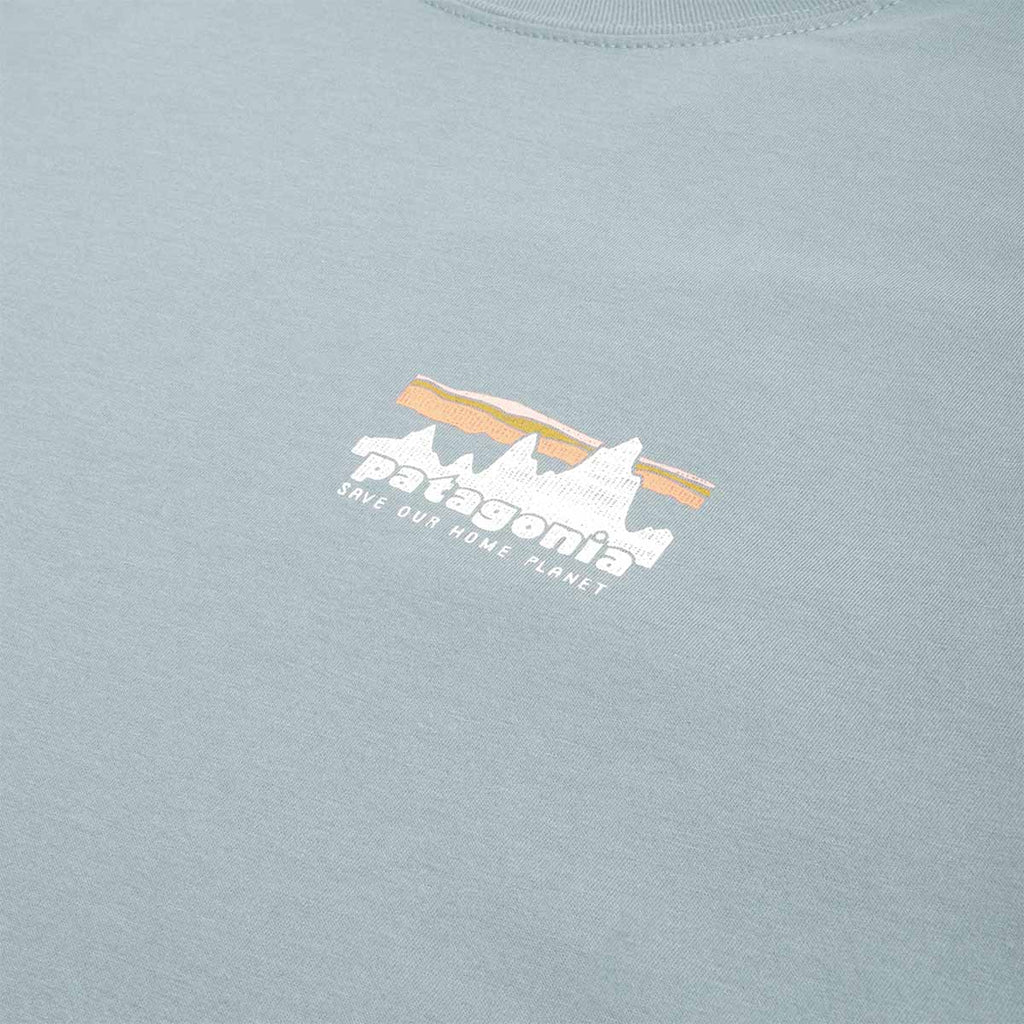 Patagonia '73 Skyline T-Shirt, Blue Sage, Detail Shot 2