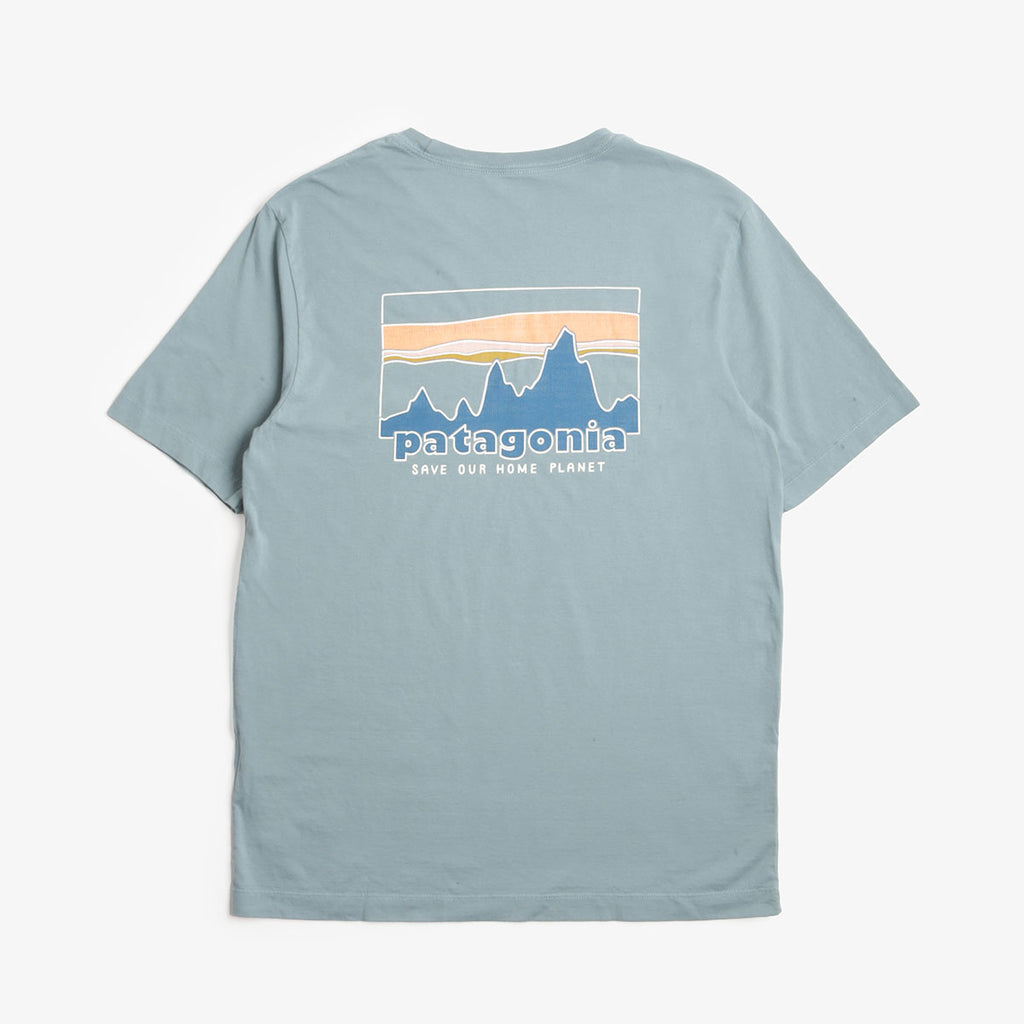 Patagonia '73 Skyline T-Shirt, Blue Sage, Detail Shot 3