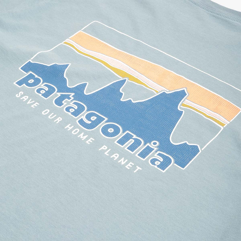 Patagonia '73 Skyline T-Shirt, Blue Sage, Detail Shot 4