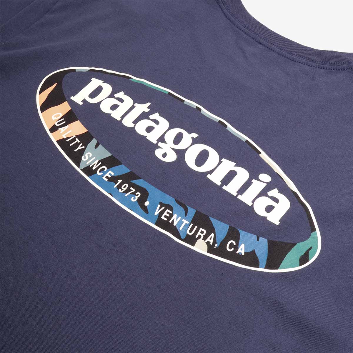 Patagonia '95 Oval Logo T-Shirt - New Navy/Kaleido – Urban Industry
