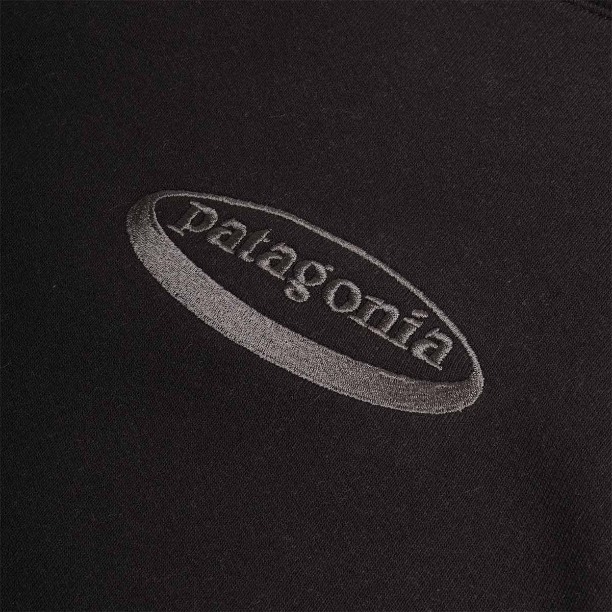 main Patagonia '95 Oval Logo Uprisal Crew Sweatshirt, Black, Detail Shot 3