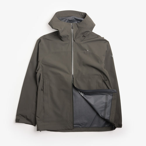 Front view with interior pocket and lining, Treeline Shell Jacket