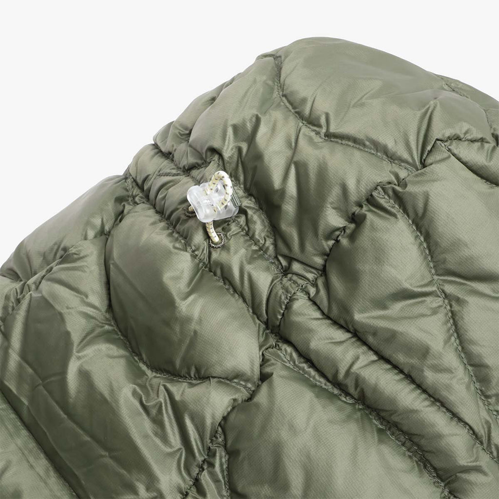 Elasticated hem drawcord toggle detail, Helium Utility Down Jacket