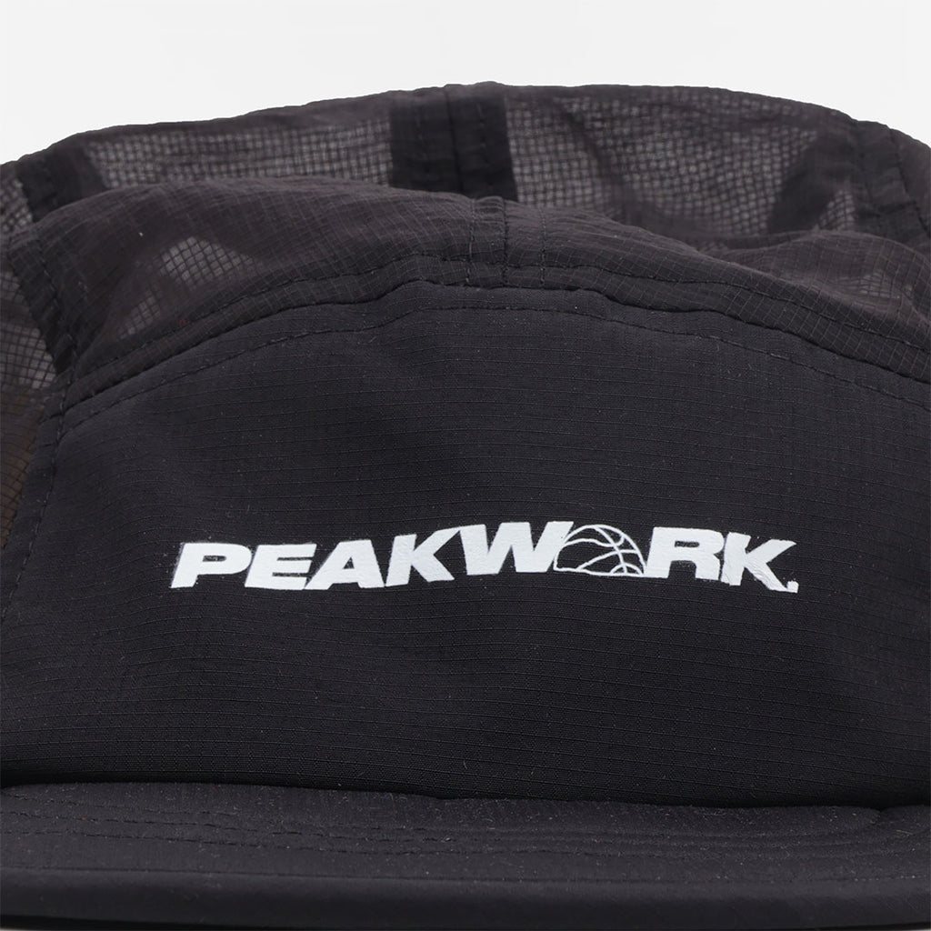 Peakwork Scramble Packable Running Cap, Black Mesh, Detail Shot 2