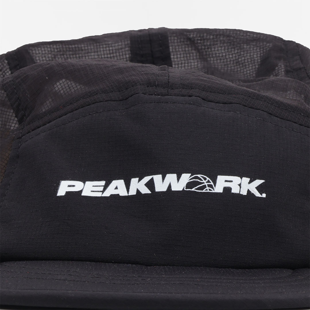 Peakwork Scramble Packable Running Cap, Black Mesh, Detail Shot 2