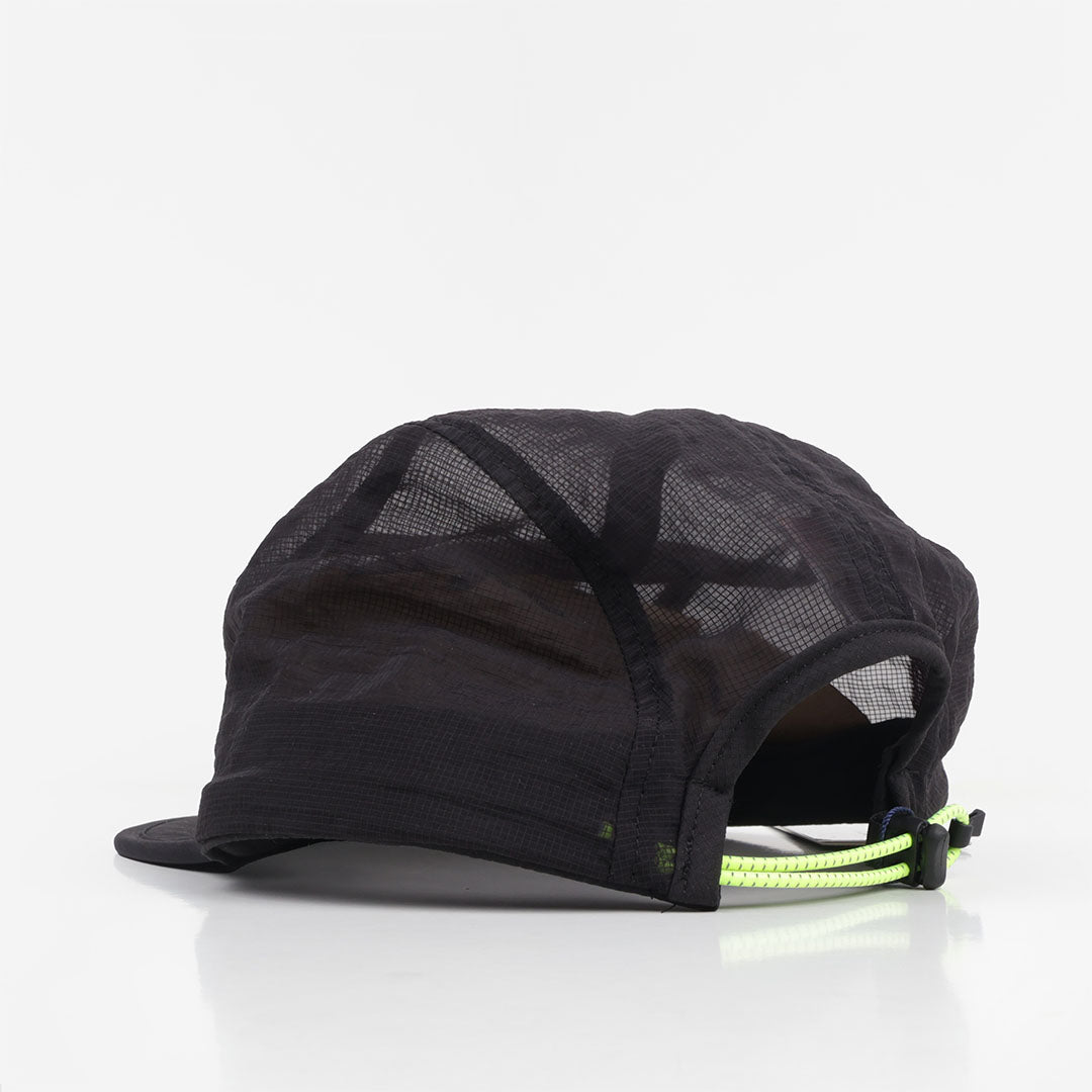 Peakwork Scramble Packable Running Cap, Black Mesh, Detail Shot 3