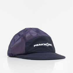 thumbnail Peakwork Scramble Packable Running Cap, Navy Mesh, Detail Shot 1