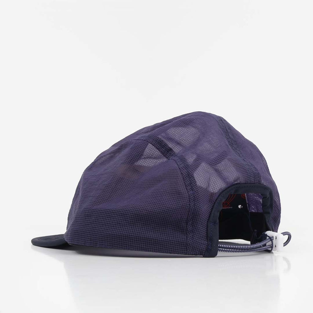 Peakwork Scramble Packable Running Cap, Navy Mesh, Detail Shot 3