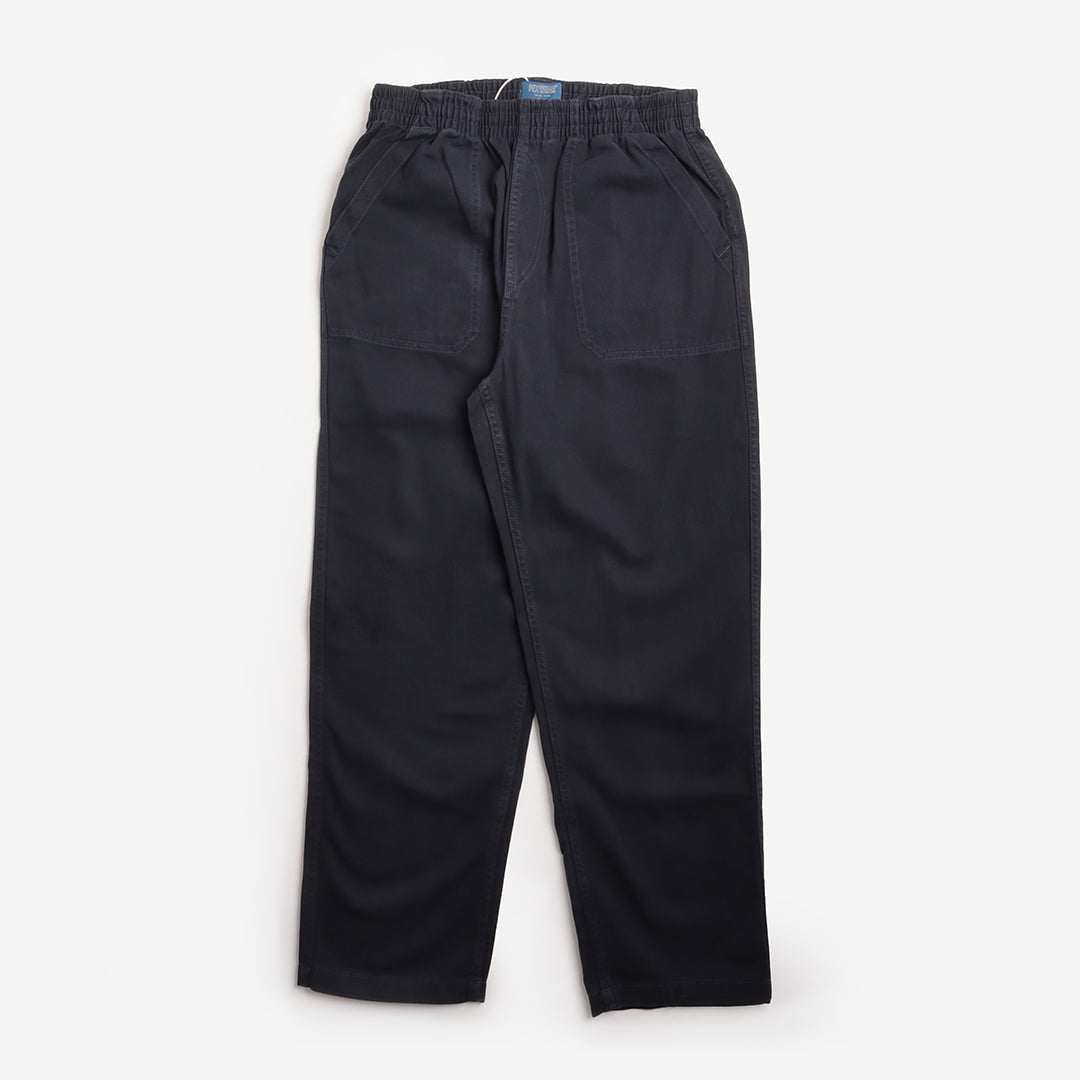 Pexwear Chefs Trousers in Deep Navy Twill — front view on white background, Urban Industry