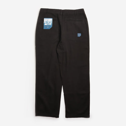 Pexwear Stewards Trousers in Black Twill — back view showing rear pockets and seat construction