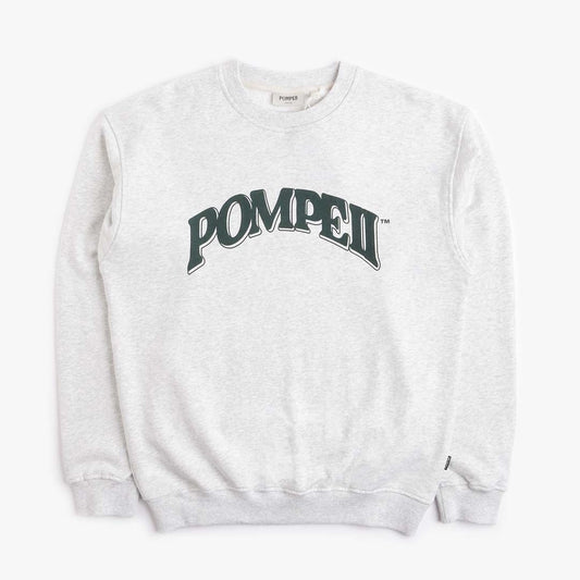 Pompeii Graphic Crewneck Sweatshirt, Grey Melange, Detail Shot 1