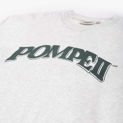 Pompeii Graphic Crewneck Sweatshirt, Grey Melange, Detail Shot 3