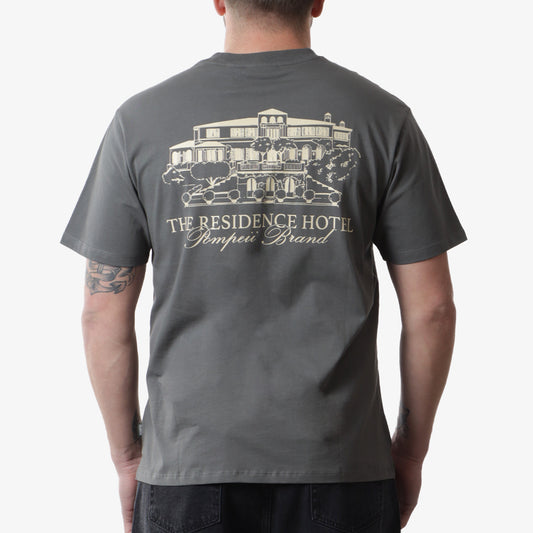 Pompeii Residence Graphic T-Shirt, Charcoal, Detail Shot 1
