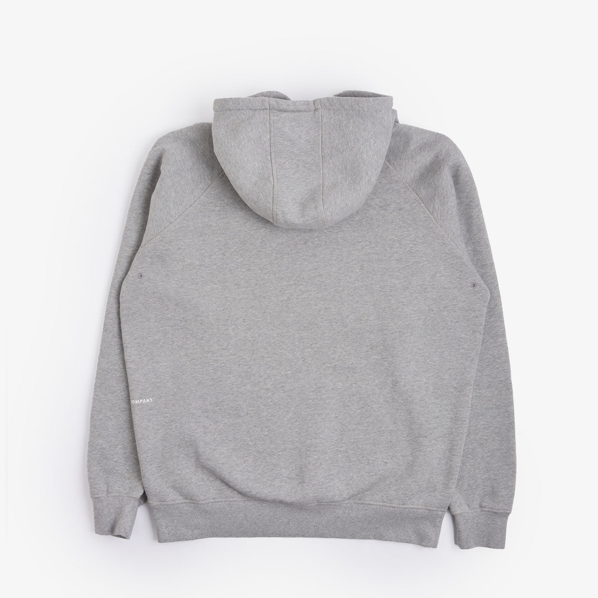 Pop Trading Company College P Hoodie, Grey Heather, Detail Shot 8
