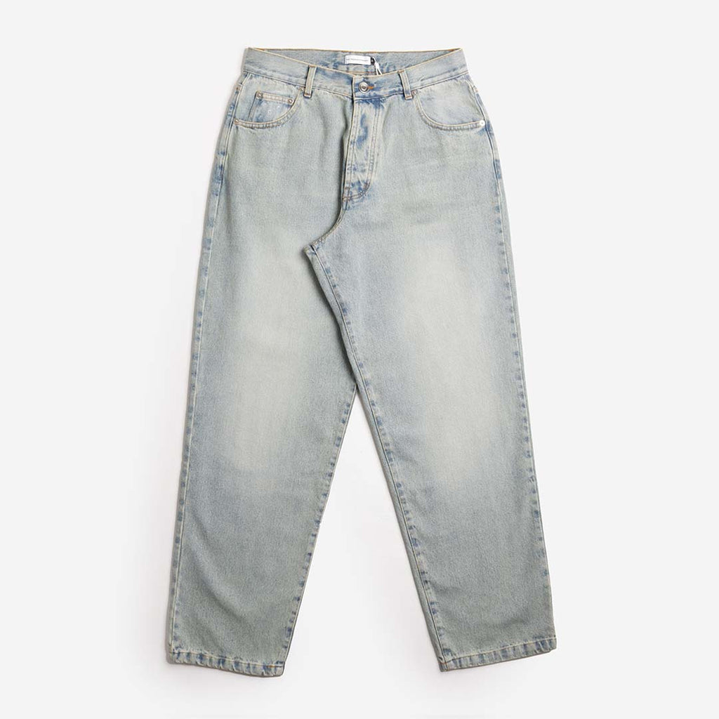 Pop Trading Company Drs Pant, Washed Denim, Detail Shot 1
